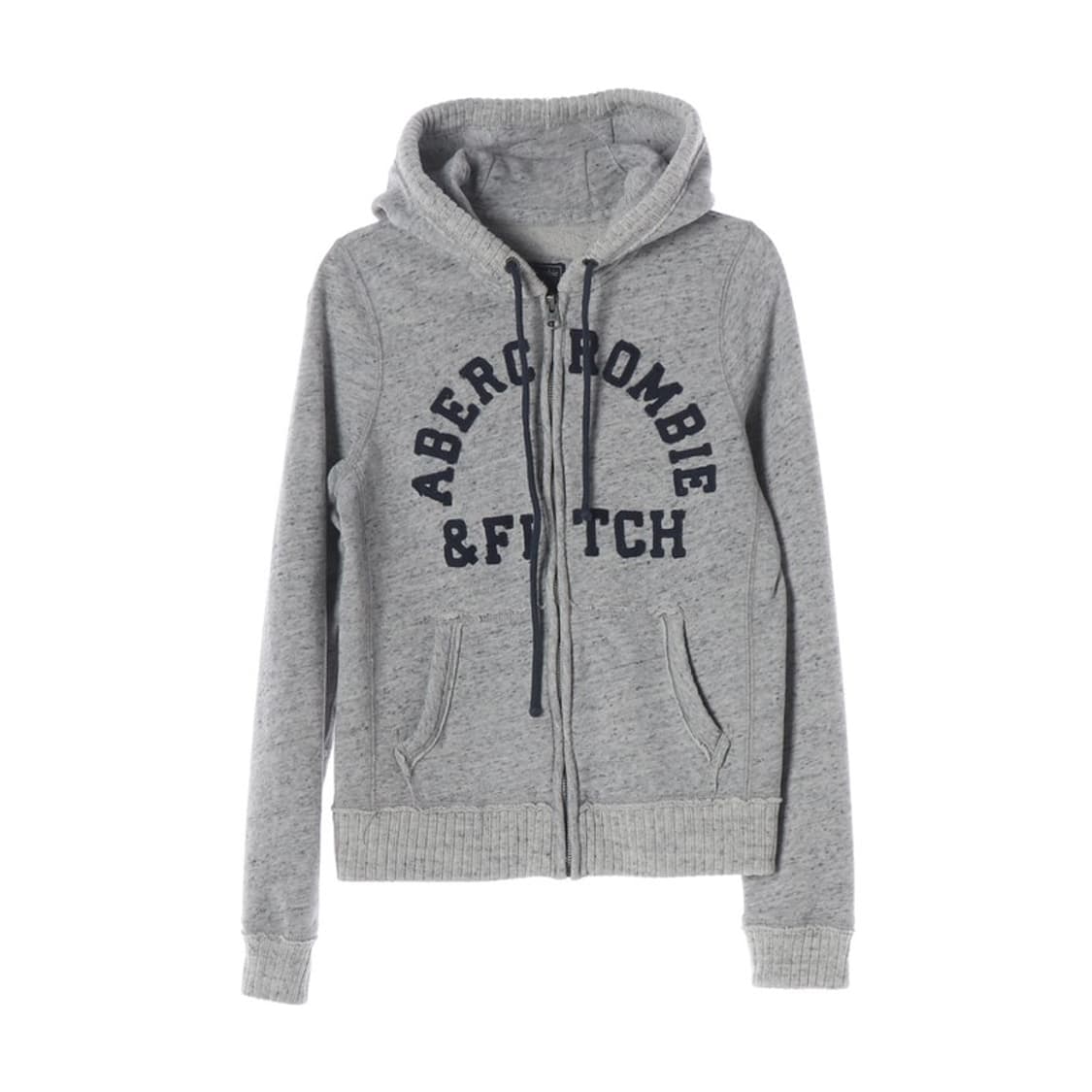 아베크롬비 앤 피치 빅로고 기모 후드 집업 그레이 XS 상품이미지1