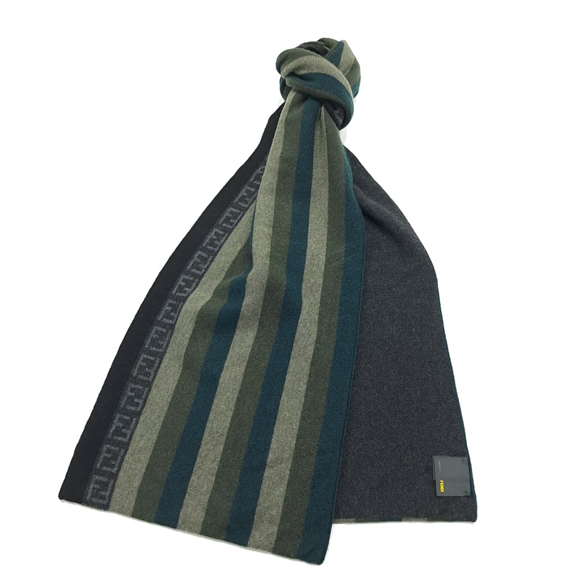 MX300 펜디 스트라이프 FF 패턴 울 캐시미어 목도리 머플러 상품이미지3