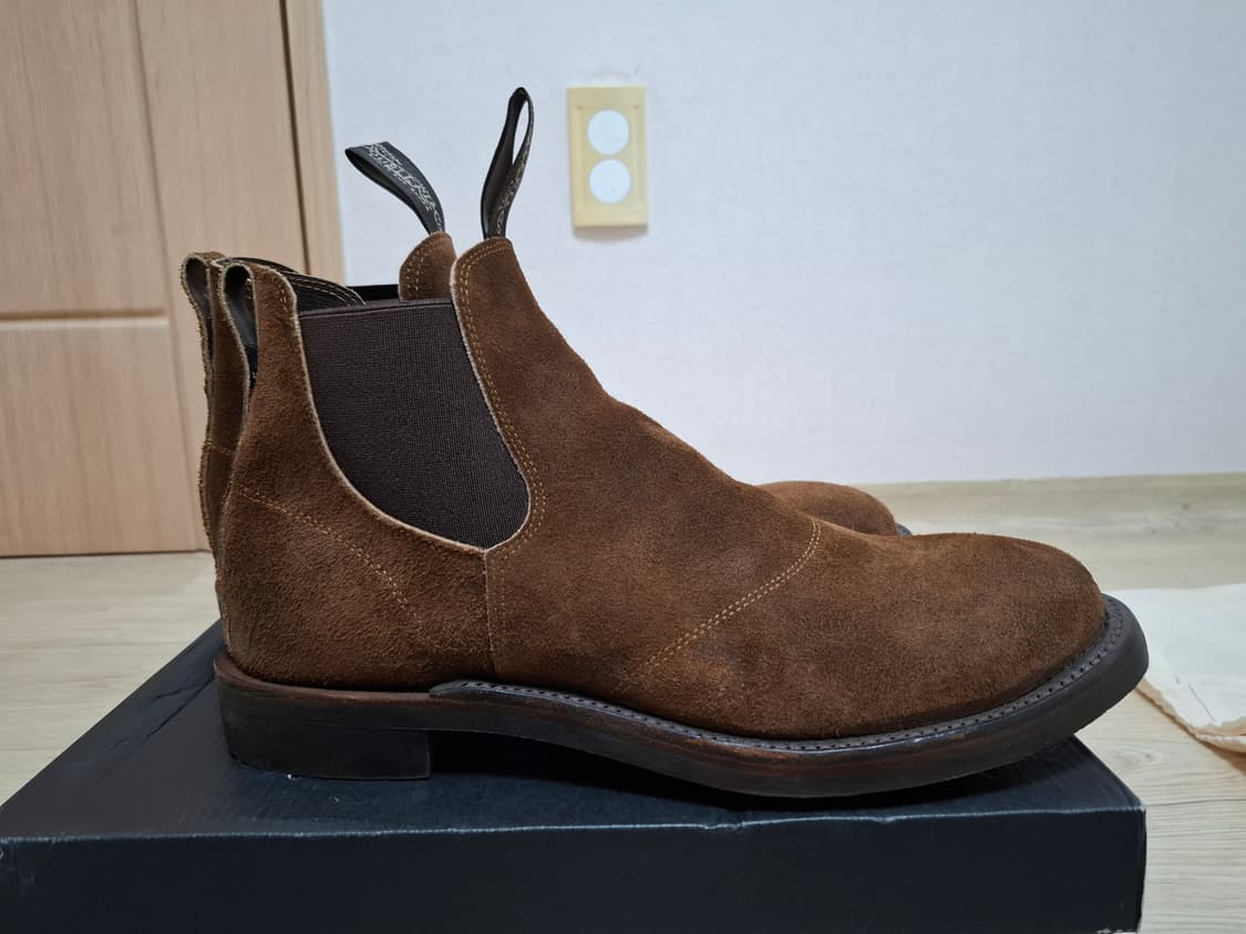 10D 더블알엘 콩그레스 러프아웃 스웨이드 브라운 첼시 부츠 상품이미지2