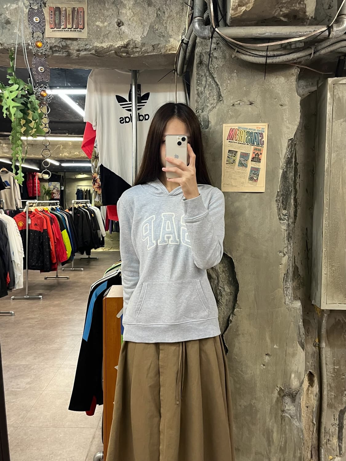 갭 후드티 그레이 S #csz1734 상품이미지2