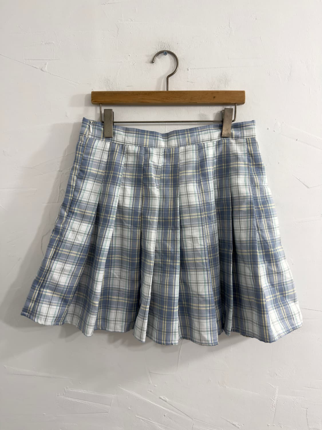 romwe check pleats skirt 상품이미지4