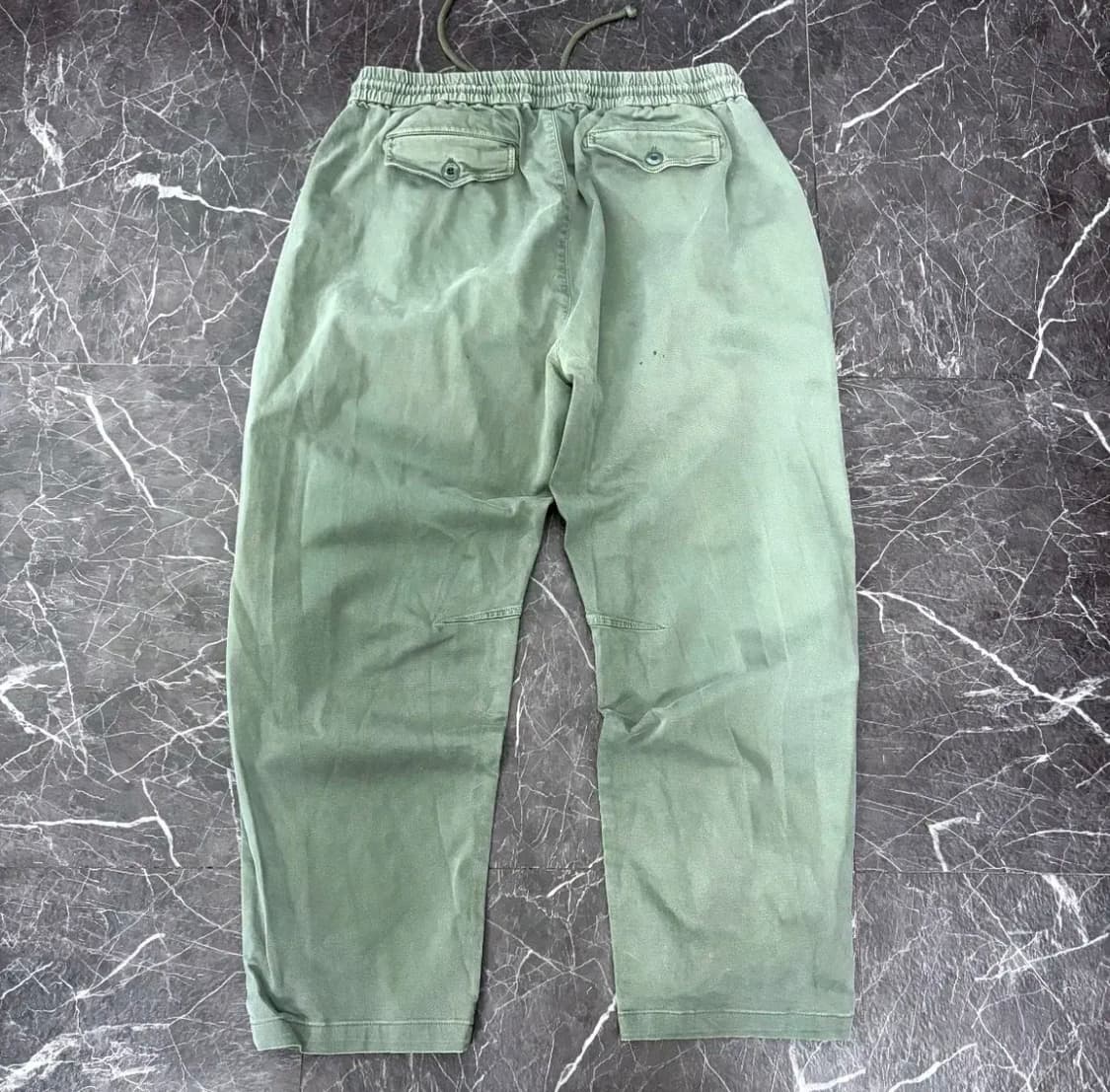 KITH 키스 워시드 코튼 월리스 팬츠 카키 상품이미지5