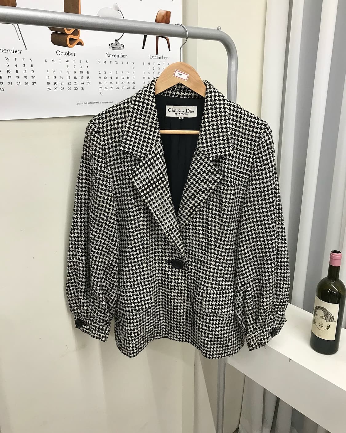 디올 하운드 체크 벌룬 블레이저 자켓 상품이미지1