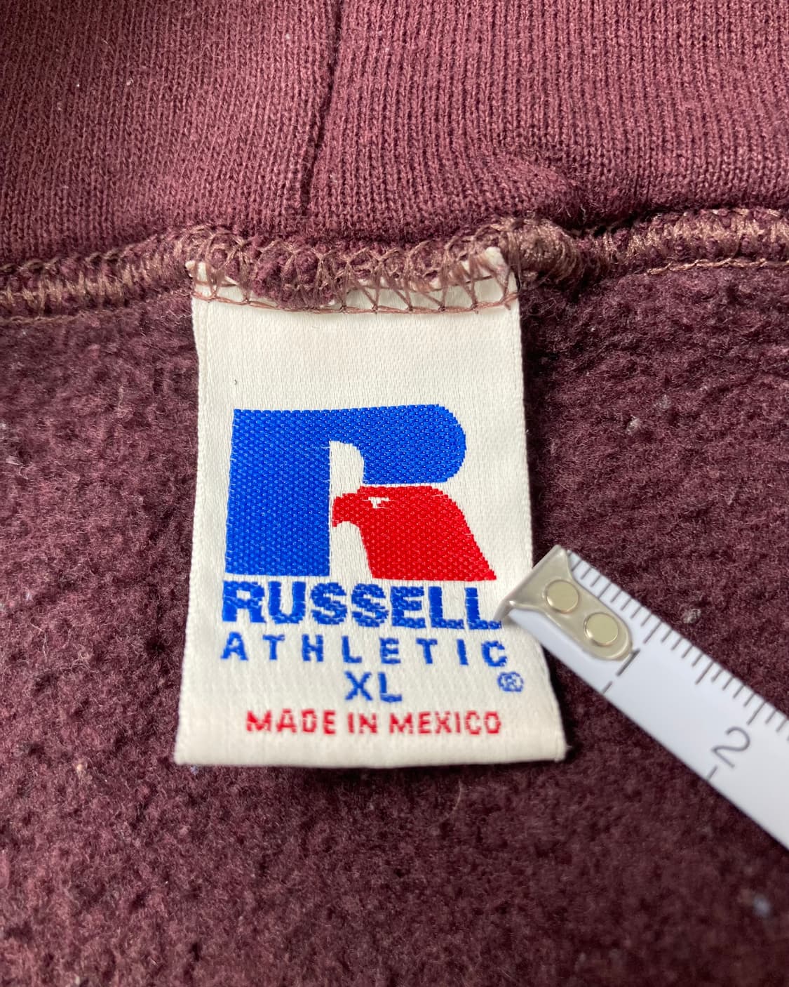 90s Russell Zip Up Hoodie (deep plum) 상품이미지3