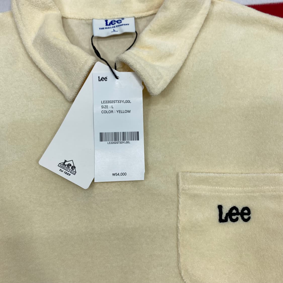 Lee 테리 반팔 카라티 L  상품이미지3