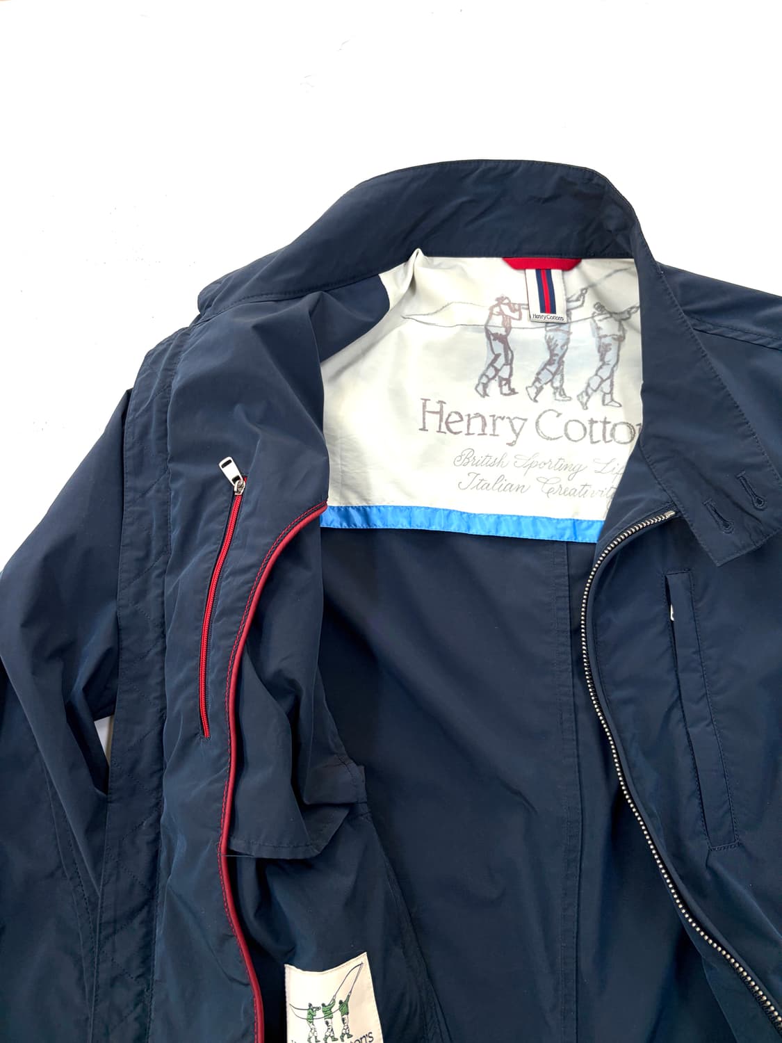 Henry Cottons 네이비 경량 집업 자켓 상품이미지4