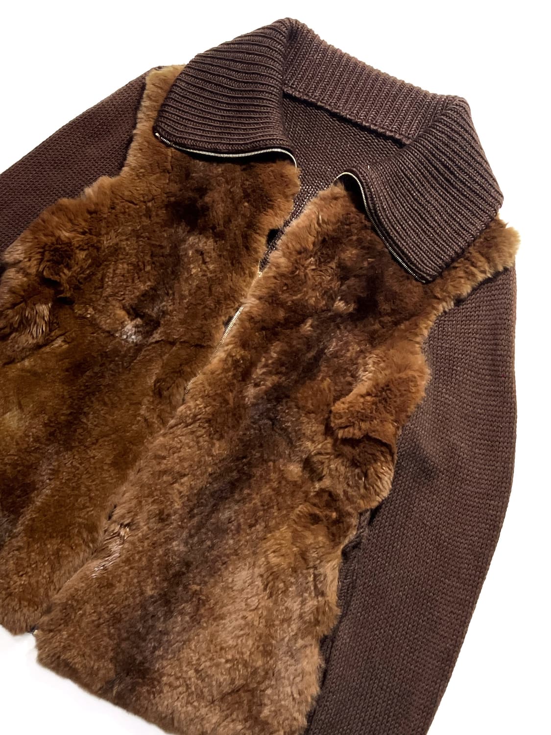 Aigner Fake fur Zip Up Cardigan  상품이미지2