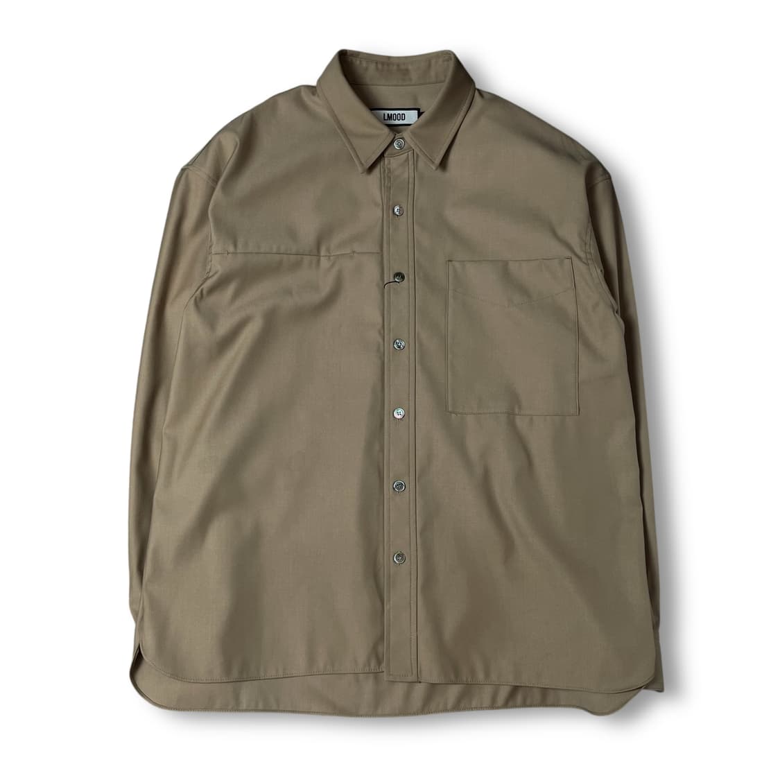 엘무드 베이지 원포켓 긴팔 셔츠 46 상품이미지1