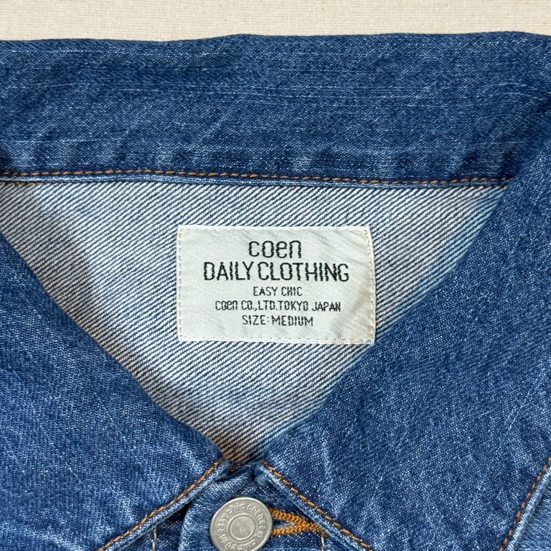 M) 코엔(COEN) USA 코튼 2nd 타입 데님 자켓 상품이미지7