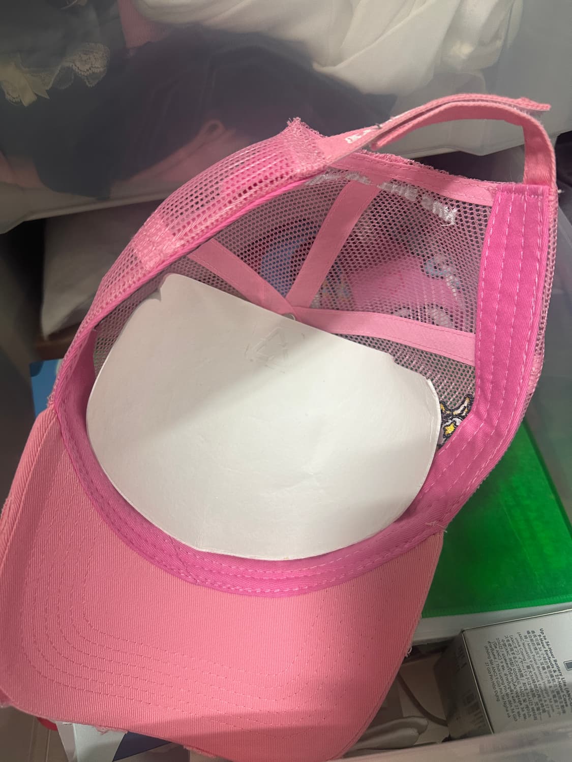 치프키프 글로갱 glogang 핑크 클래식 로고캡 매쉬캡 새상품 상품이미지3