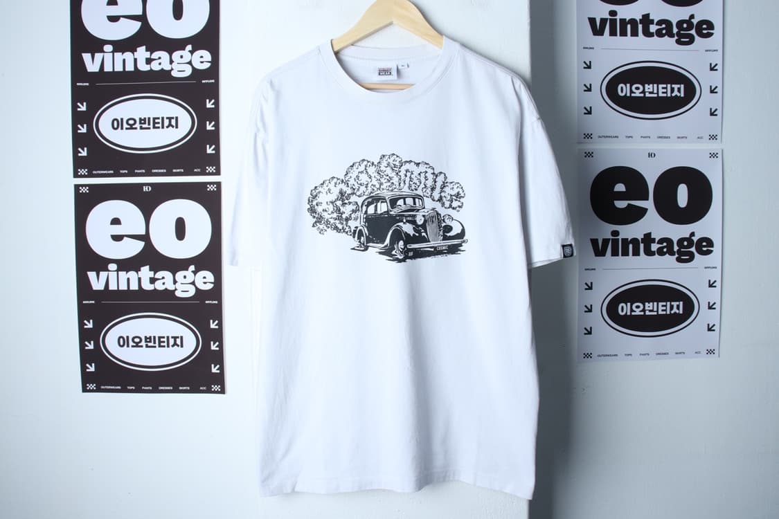 (XL-2XL) 비전스트릿웨어 반팔 티셔츠 그래픽 화이트-H32569 상품이미지2