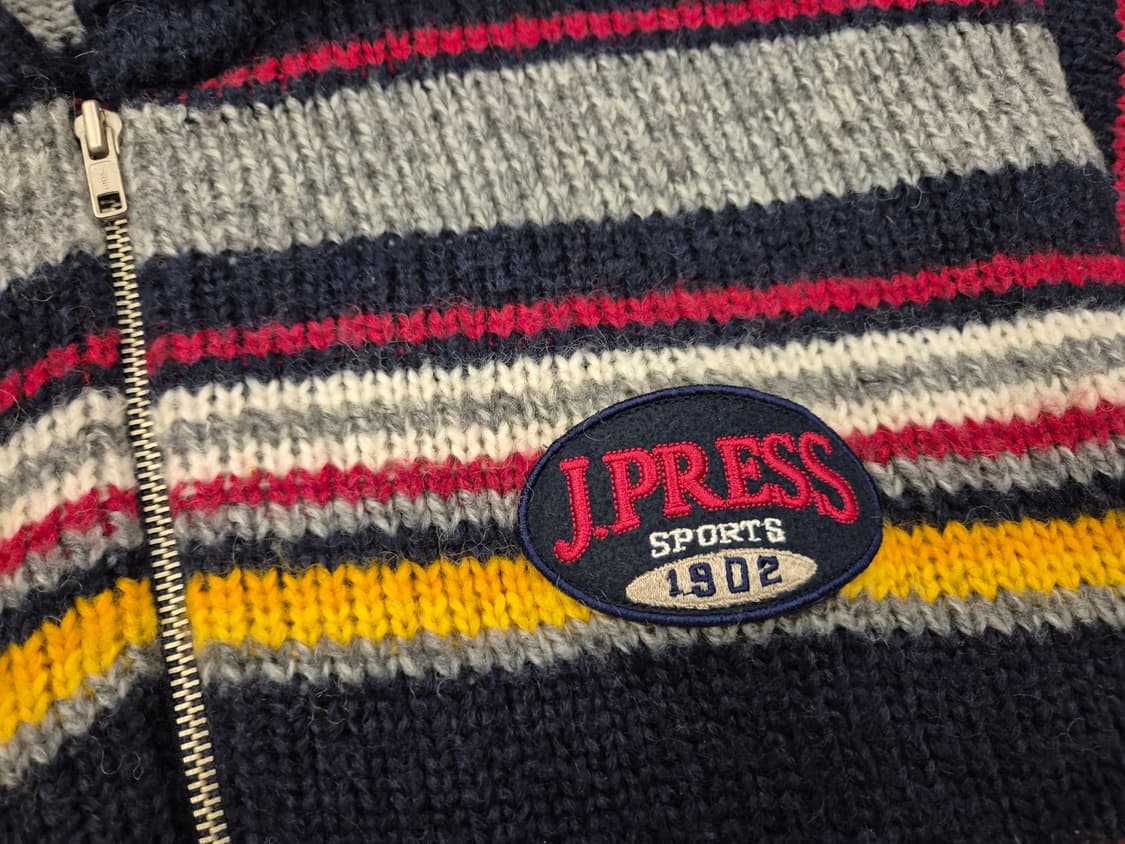 90s 제이프레스 하프 짚업 니트 상품이미지4