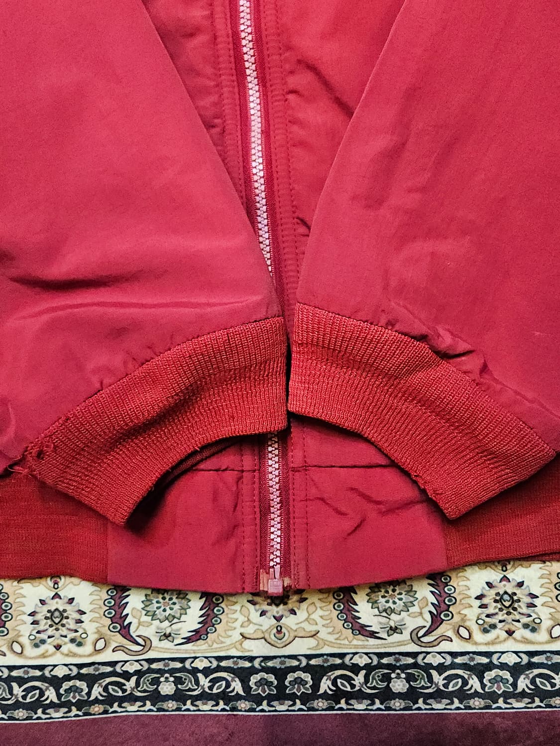 L.L.Bean Nylon Zip-Up Jacket (Red/Navy) 상품이미지3