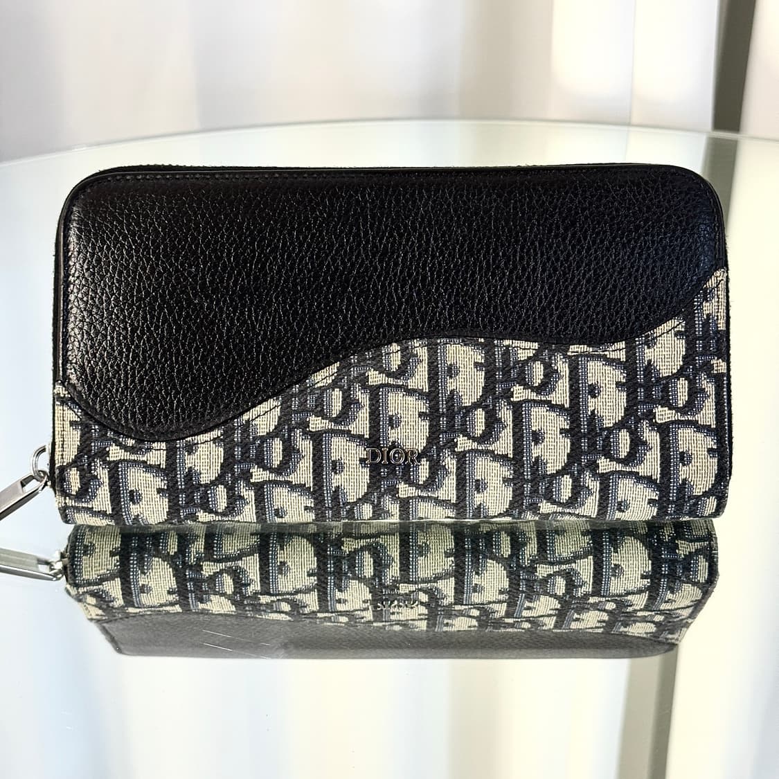 (신형) 디올 오블리크 새들 지퍼돌이 장지갑 블랙 2ADBC315YKS 상품이미지2