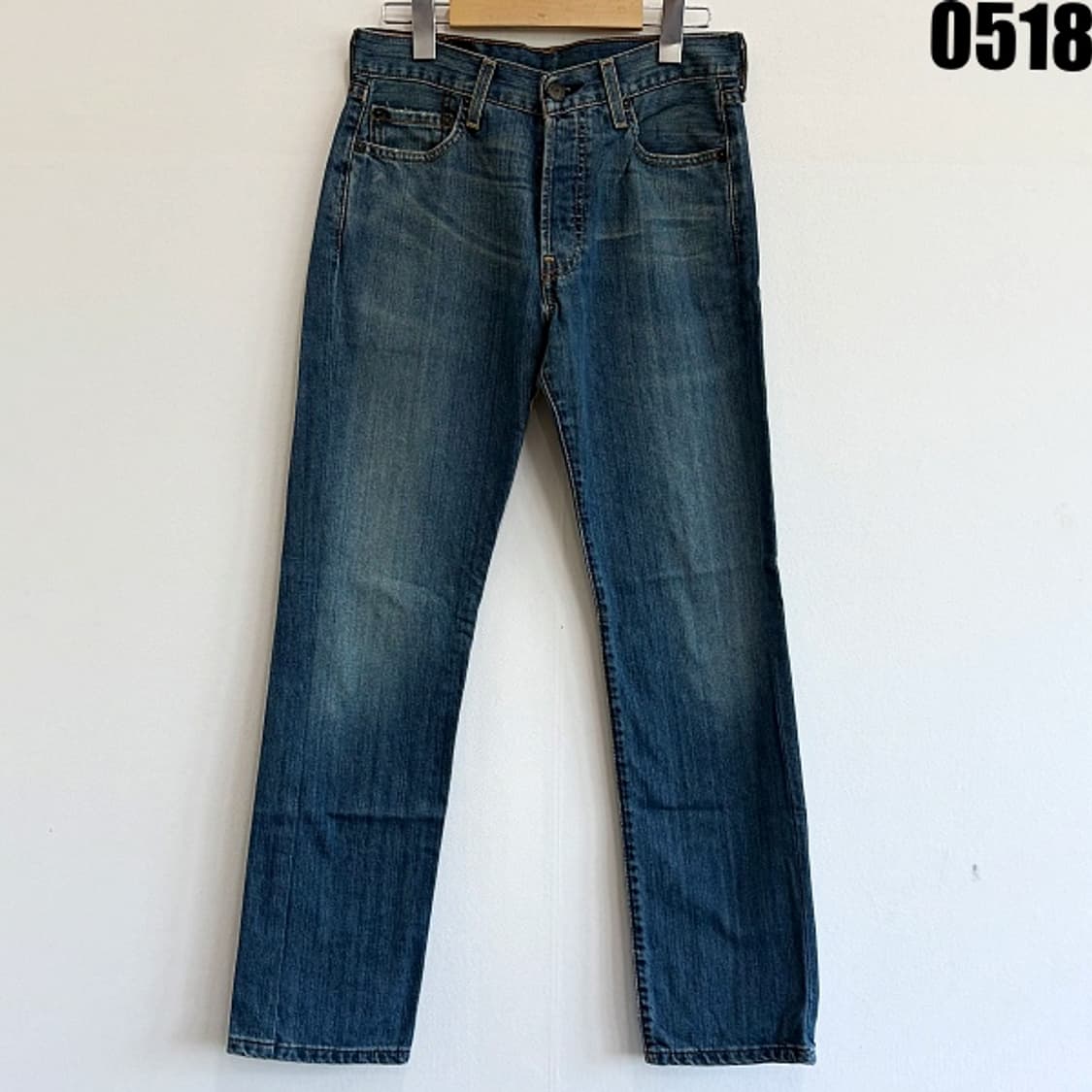 리바이스 501 워싱 데님 팬츠 W29L30 0518 상품이미지1