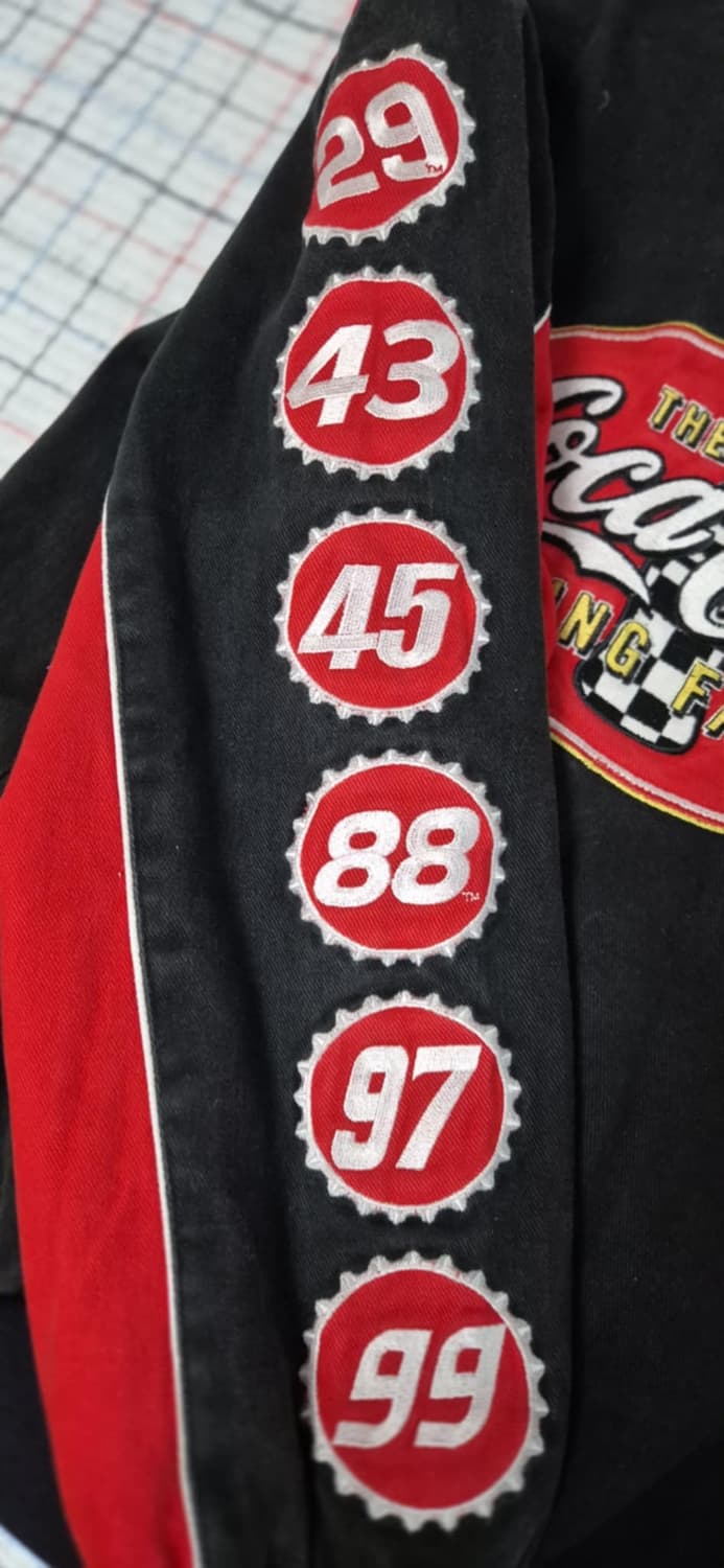 코카콜라 NASCAR 레이싱 자켓 블랙 레드 상품이미지6