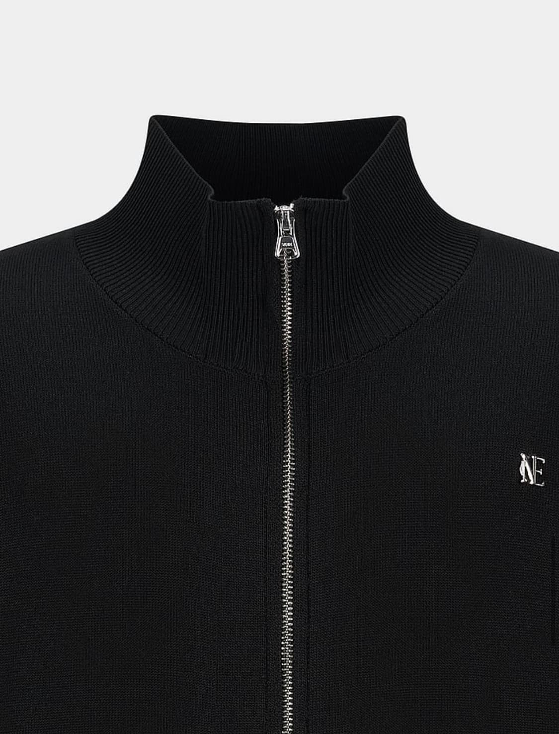 NOICE 니트 집업 가디건 블랙 L 새상품 상품이미지4