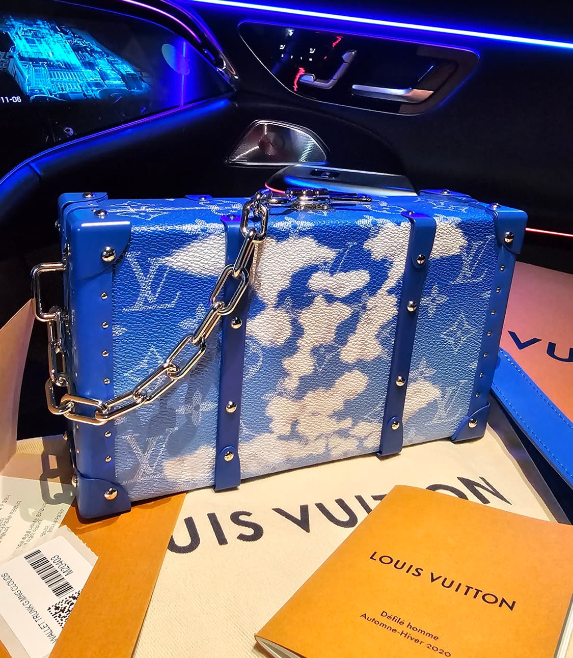 루이비통 버질아블로 클라우드 하드 트렁크 클러치백 볼가 은장체인 (새상품 상품이미지1