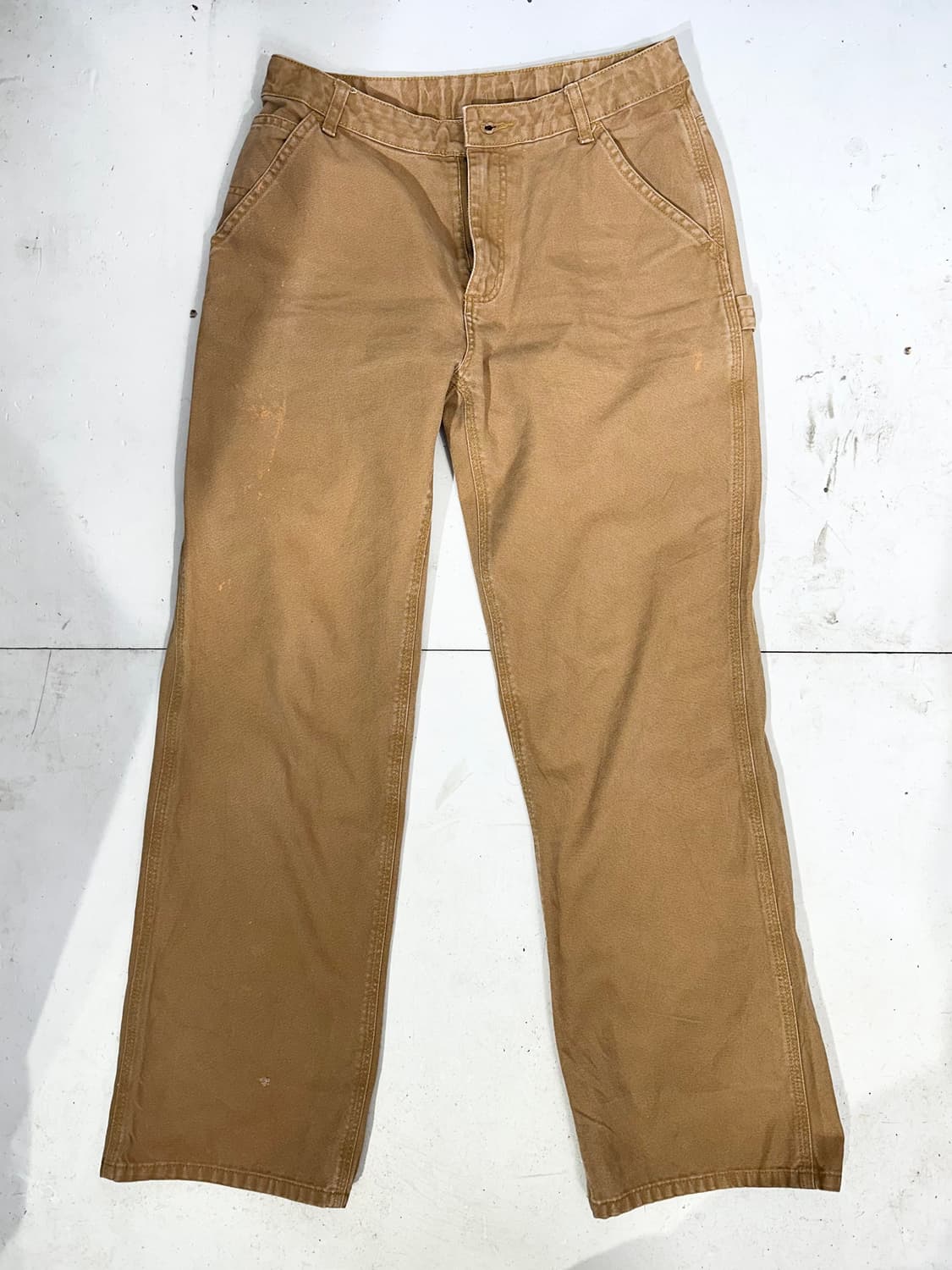 칼하트 된장 워크 데님 팬츠 카펜터 와이드 바지  상품이미지4