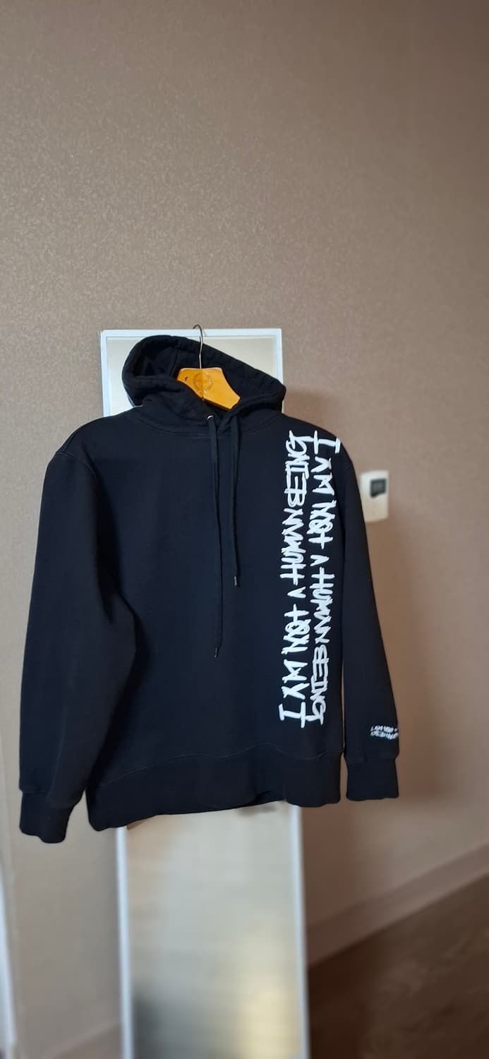 아임낫어휴먼비잉 블랙 후드티 M 상품이미지2