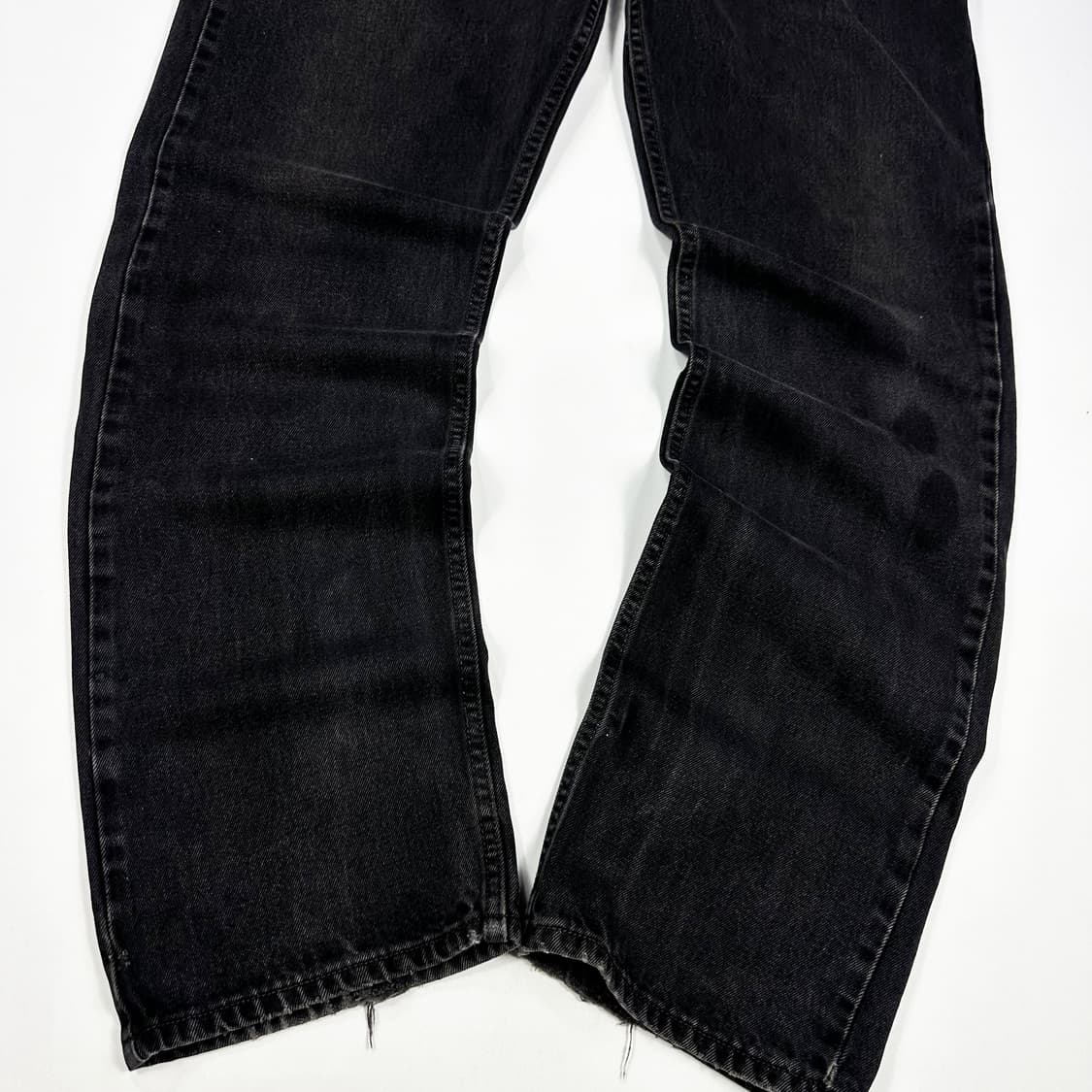 38 리바이스 505 클래식 스트레이트 흑청 데님팬츠 빅사이즈 상품이미지3