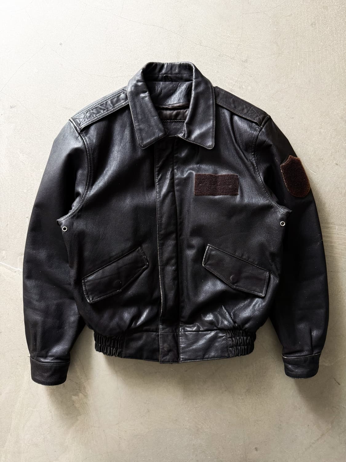 Vintage Leather A-2 Flight Bomber Jacket 상품이미지2