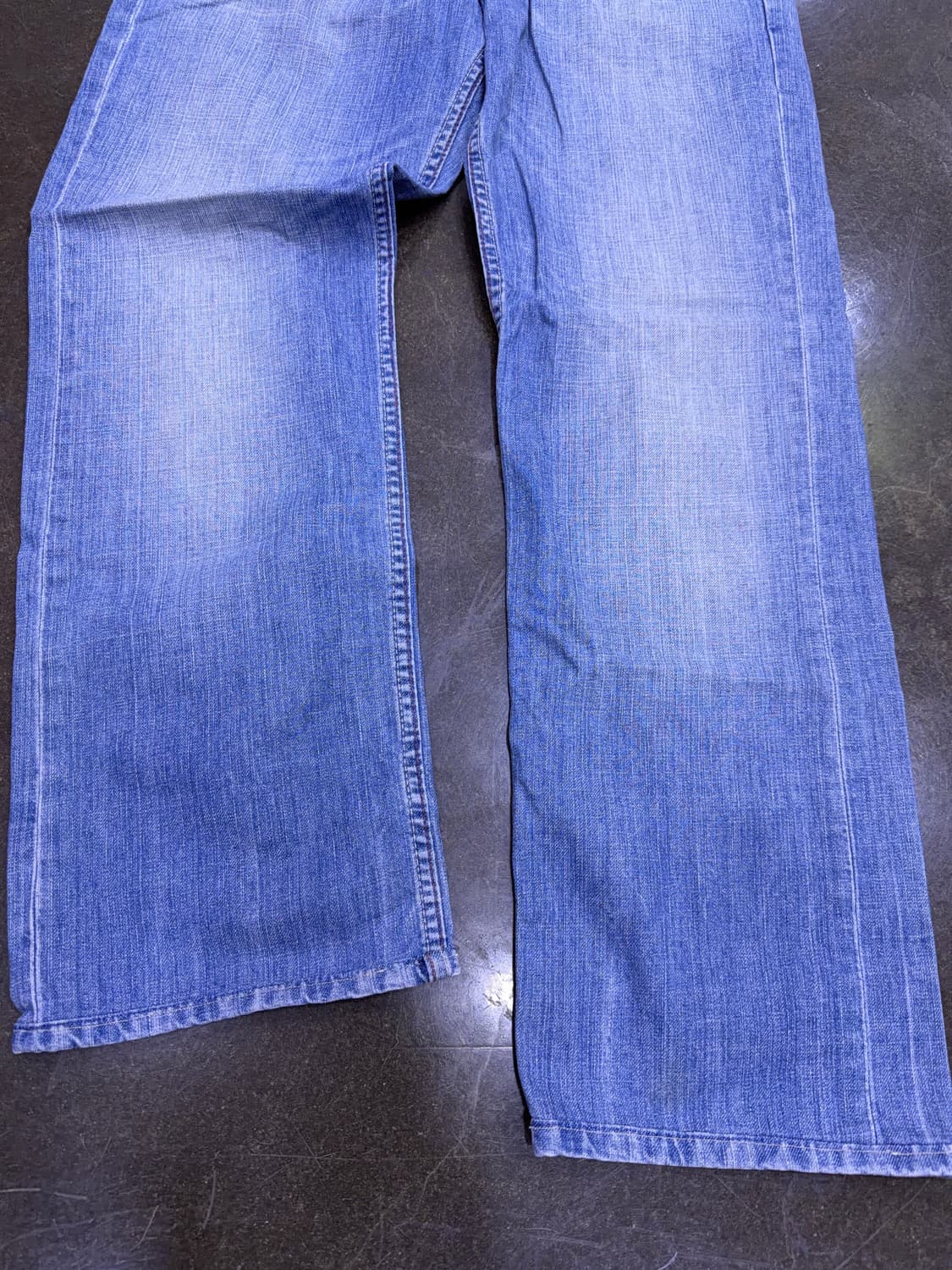 타미힐피거 메디슨 스트레이트핏 빈티지 연청 워싱 데님팬츠 32 상품이미지5