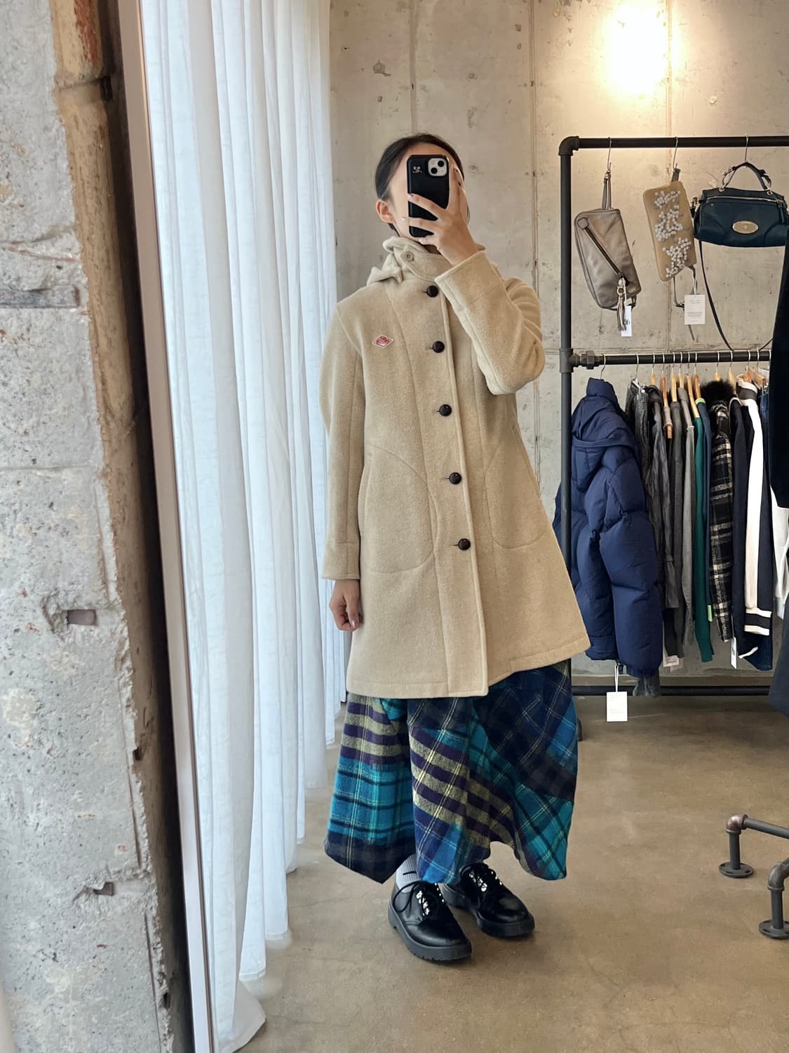 DANTON 롱 울코트 크림베이지 상품이미지1