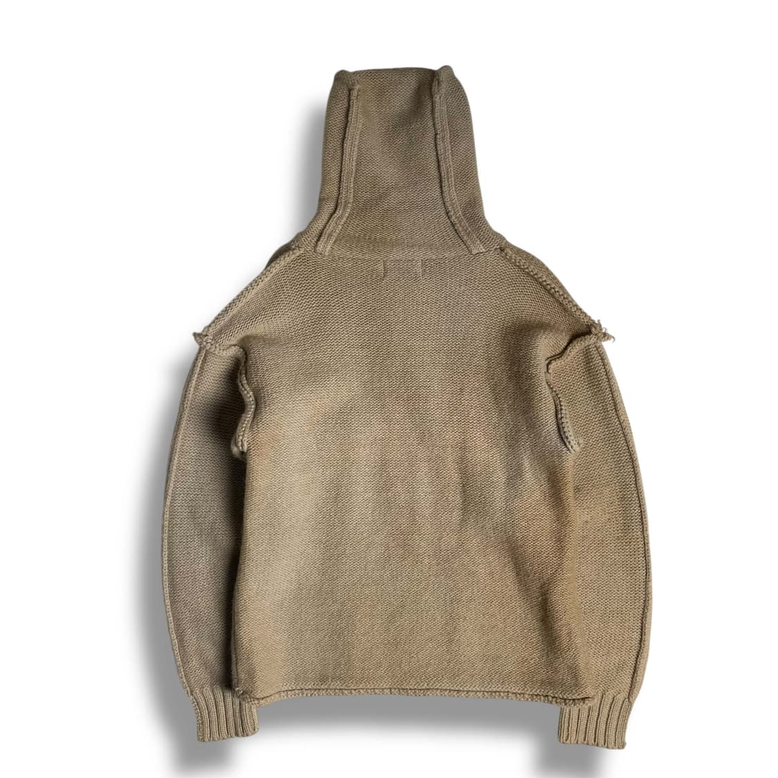 Raf khaki 울100 블럭 집업 후드 상품이미지5