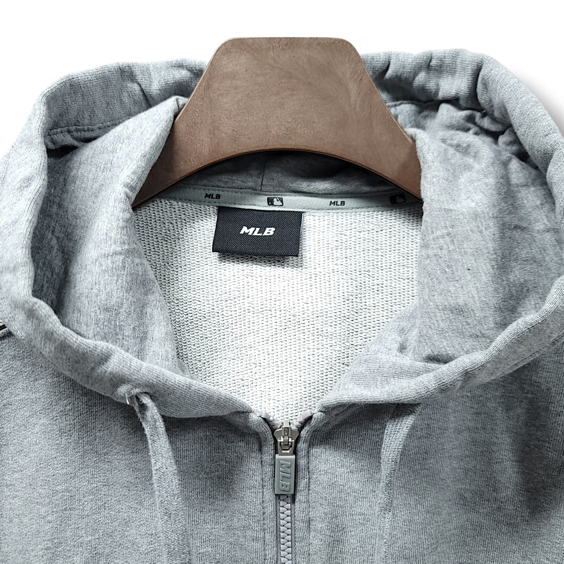 [XL] MLB 뉴욕양키즈 멜란지 그레이 후드집업 상품이미지8