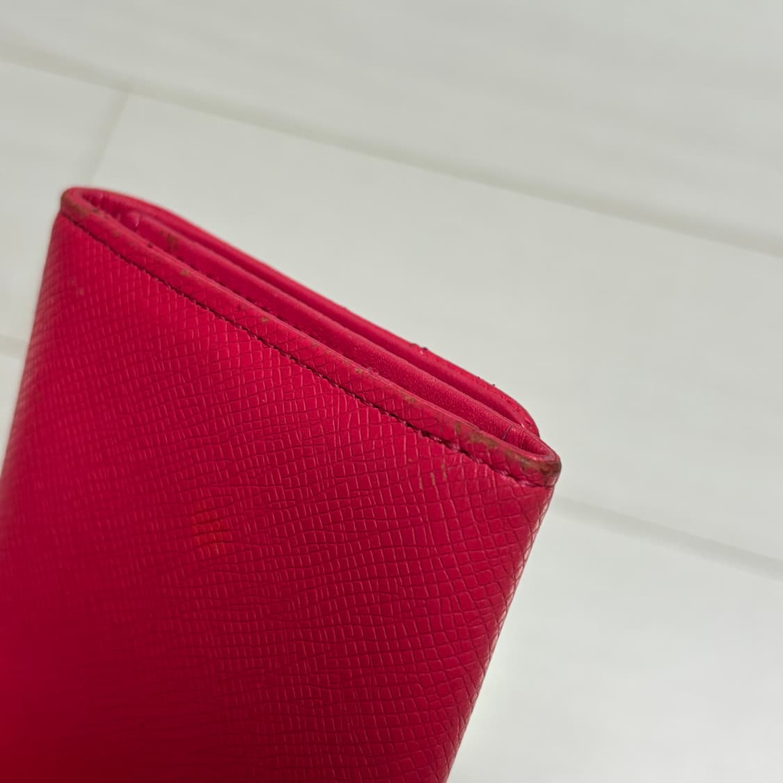 무료배송)중고 빈티지 mcm 엠씨엠 핑크 카드지갑 명합지갑 반지갑 상품이미지8