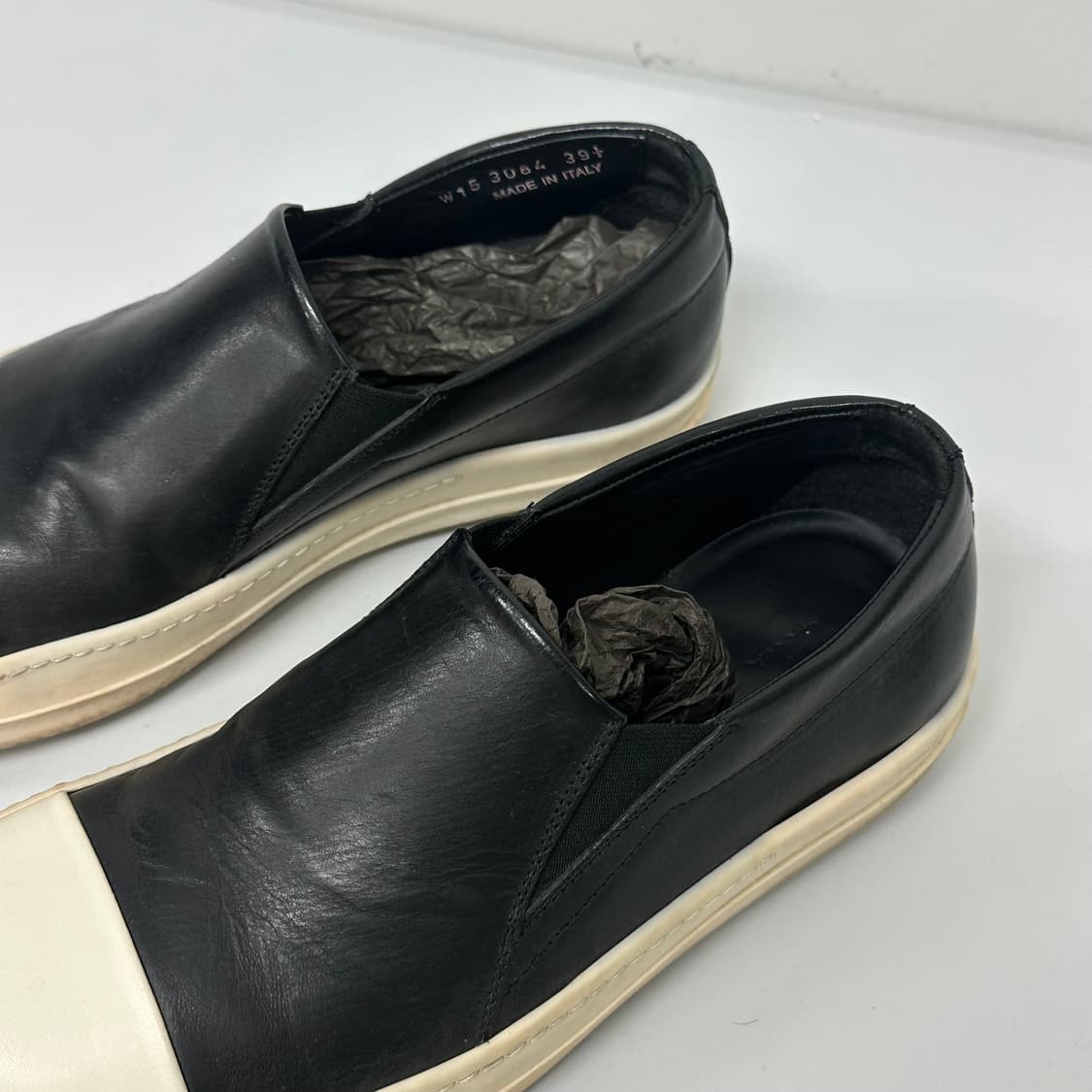 릭오웬스 레더 슬립온 상품이미지5