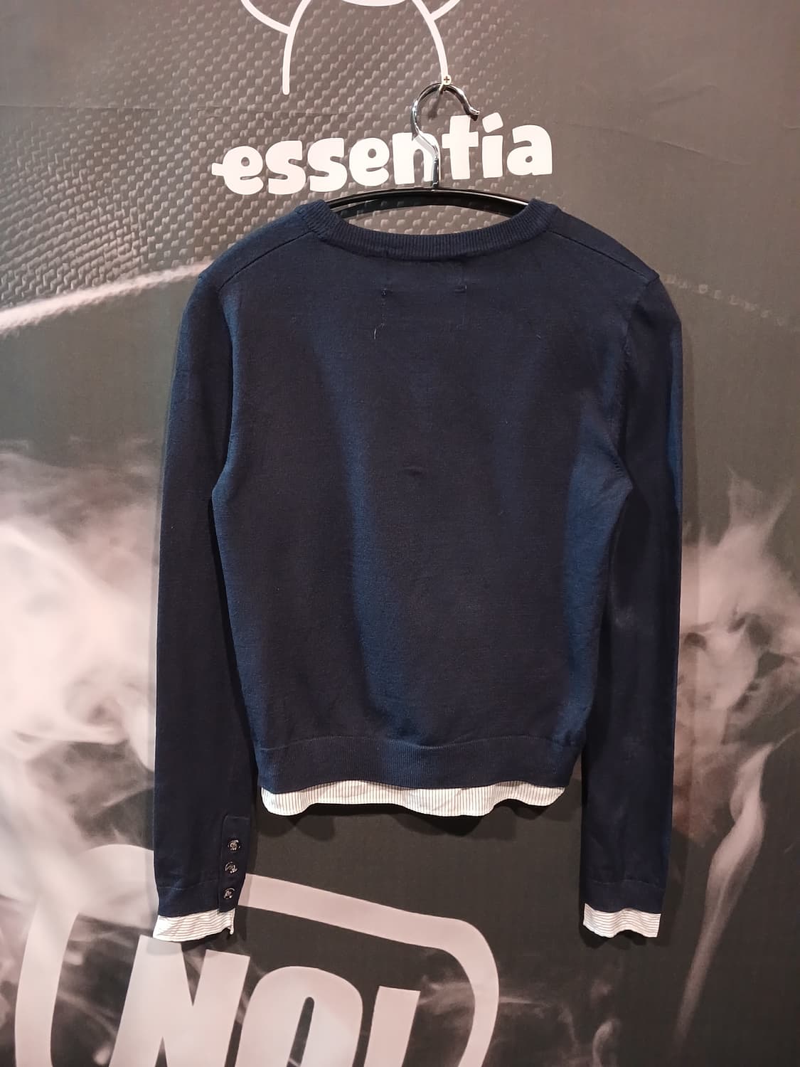 마땡킴 네이비 레이어드 니트 상품이미지2