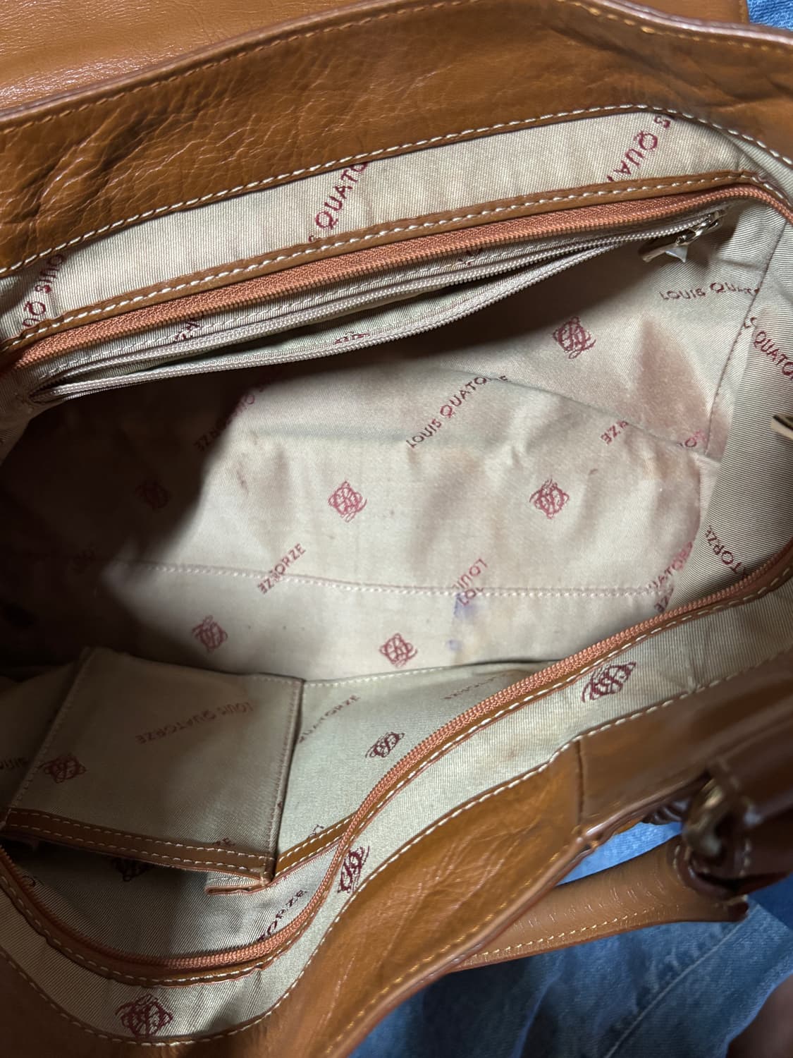vintage louis quatorez leather bag 상품이미지8