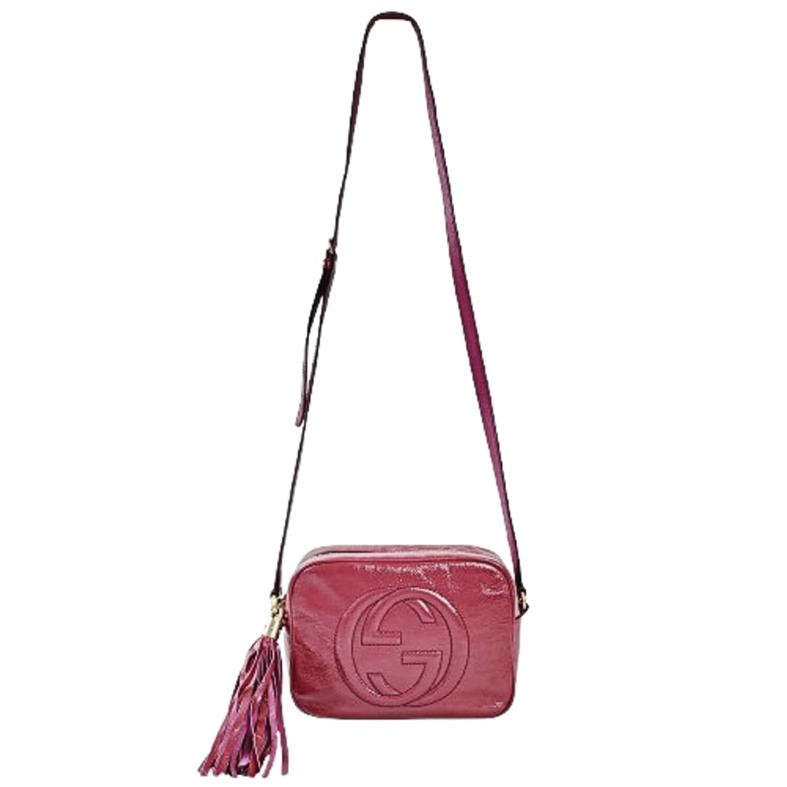 정품 구찌 소호 페이던트가죽 디스코백 바이올렛 스몰 상품이미지8