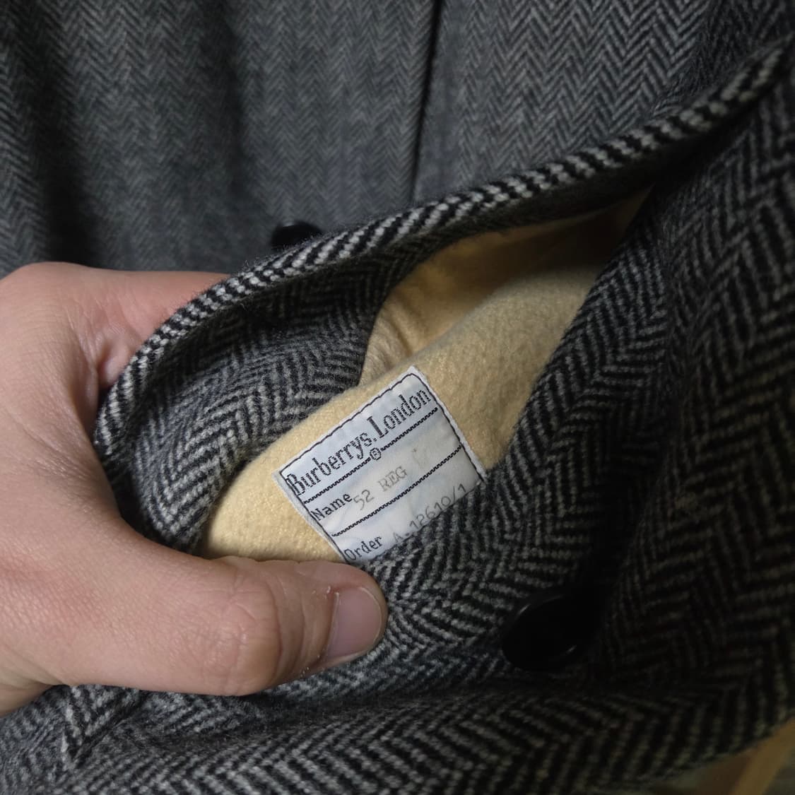 빈티지 버버리 스코티시 트위드 헤링본 코트 상품이미지5