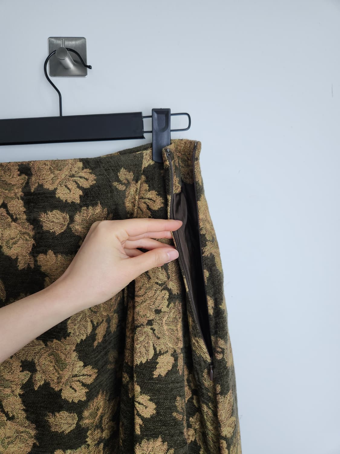 플로럴 핀턱 롱 스커트 상품이미지8