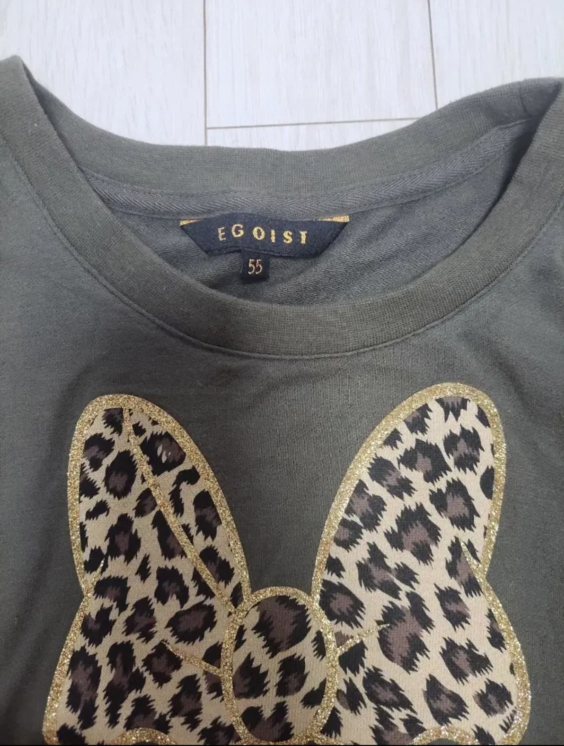 급처새상품!에고이스트X디즈니 콜라보 데이지덕 어깨트임 시스루 맨투맨티셔츠 상품이미지3