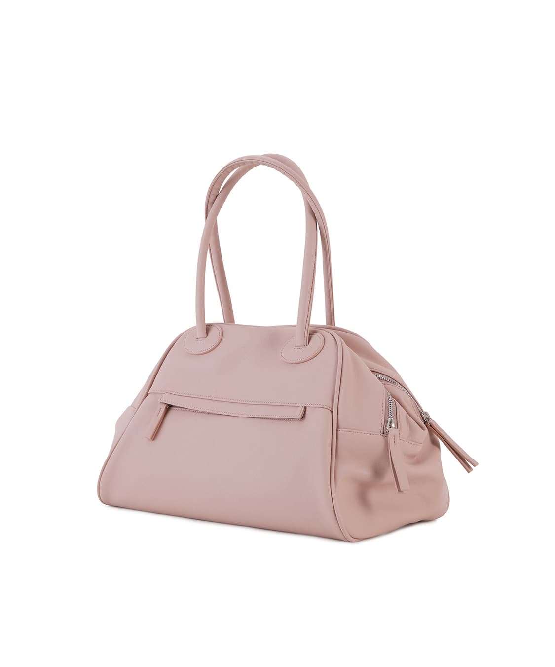 크리스틴프로젝트 투지퍼 핑크 레더백 상품이미지1