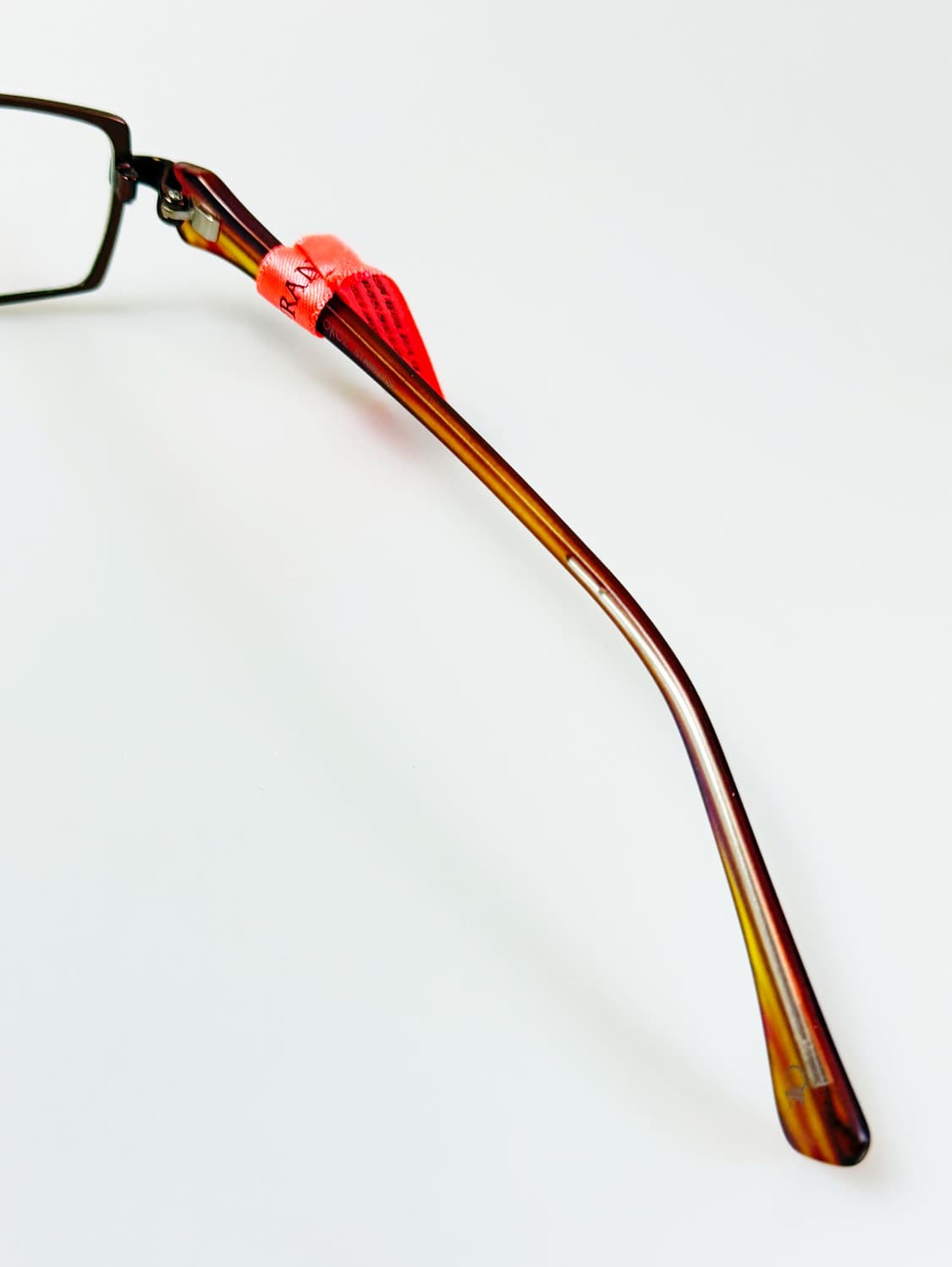 OKOKOZ 브라운 티타늄 메탈 슬림 스퀘어 빈티지 안경 상품이미지6