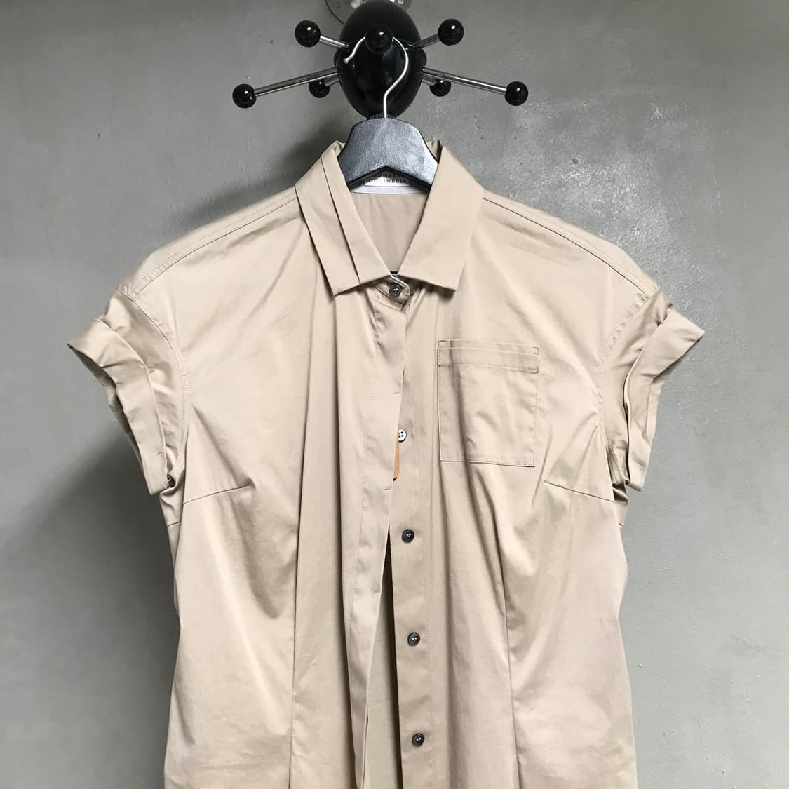 브루넬로 쿠치넬리 베이지 반팔 셔츠 M(W) 상품이미지2