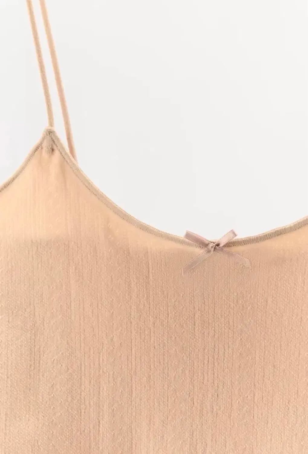 ZARA 자라 리본 매듭 포인트 멜빵 탑, 자라 아일렛 나시 상품이미지6