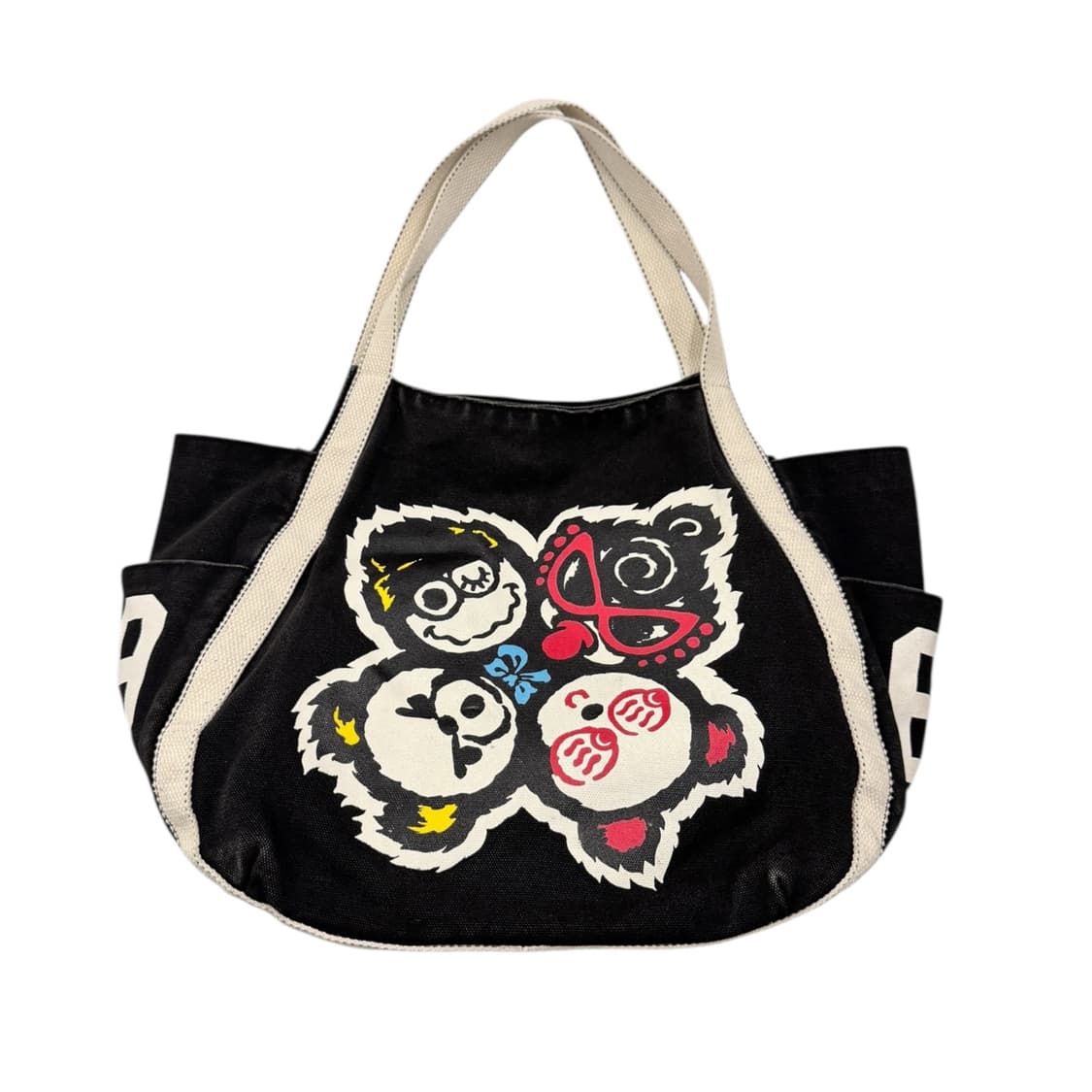 히스테릭글래머 캔버스 숄더백 블랙 상품이미지2