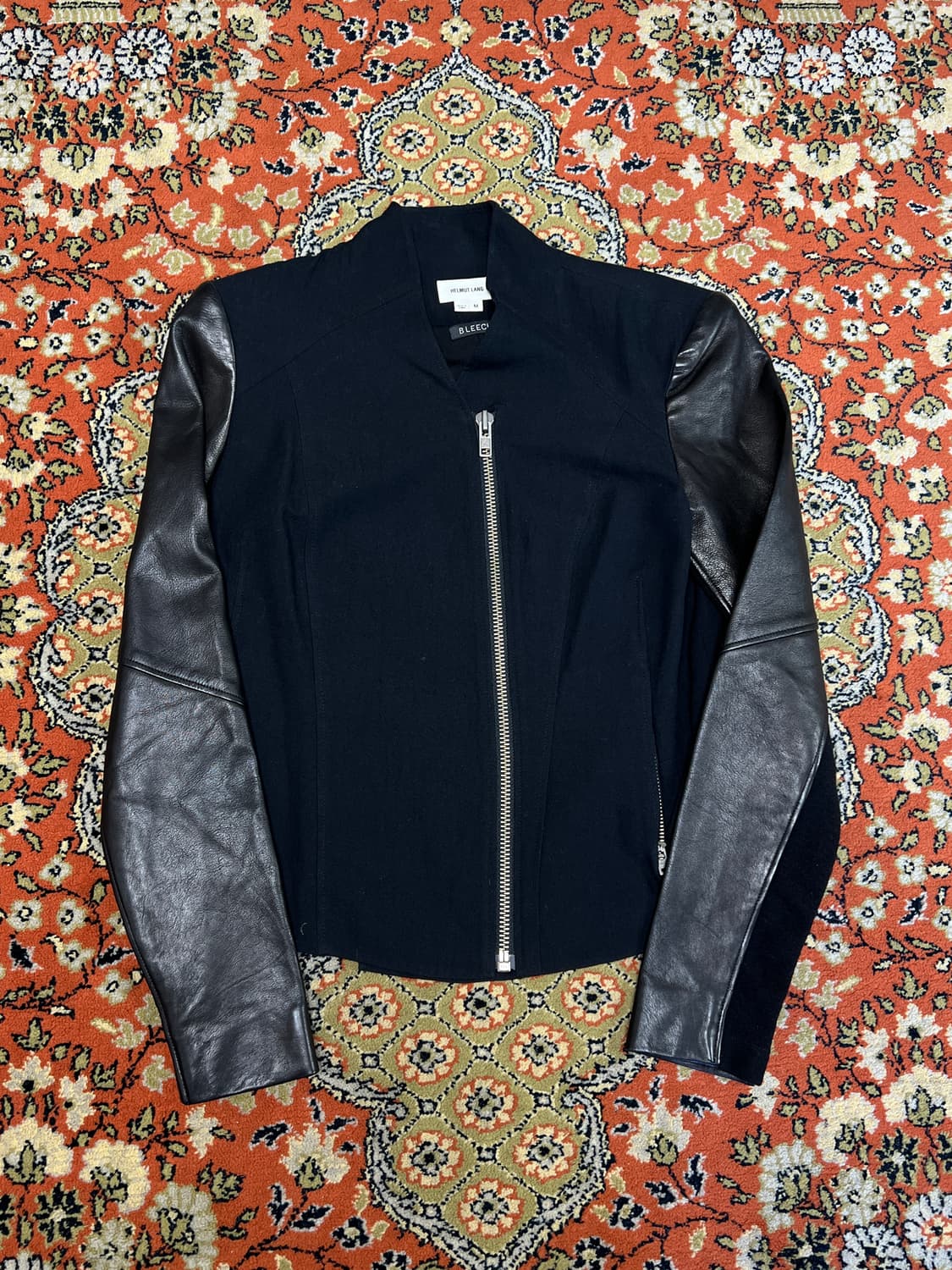 [M] 헬무트랭(Helmut Lang) Bleeker 레더 암 믹스 자켓 상품이미지1