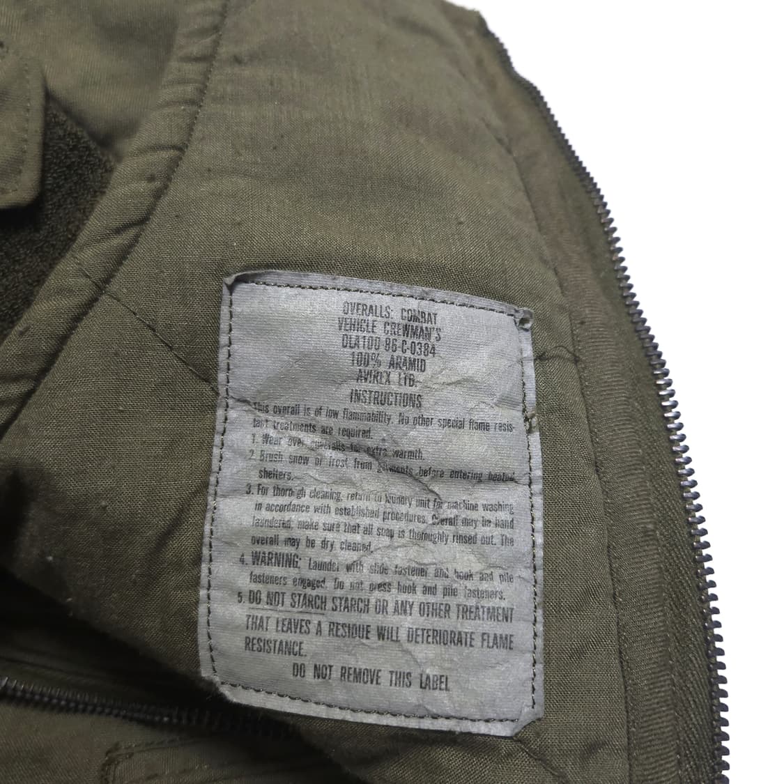 아비렉스 80s 미군 CVC 아라미드 오버롤 상품이미지9