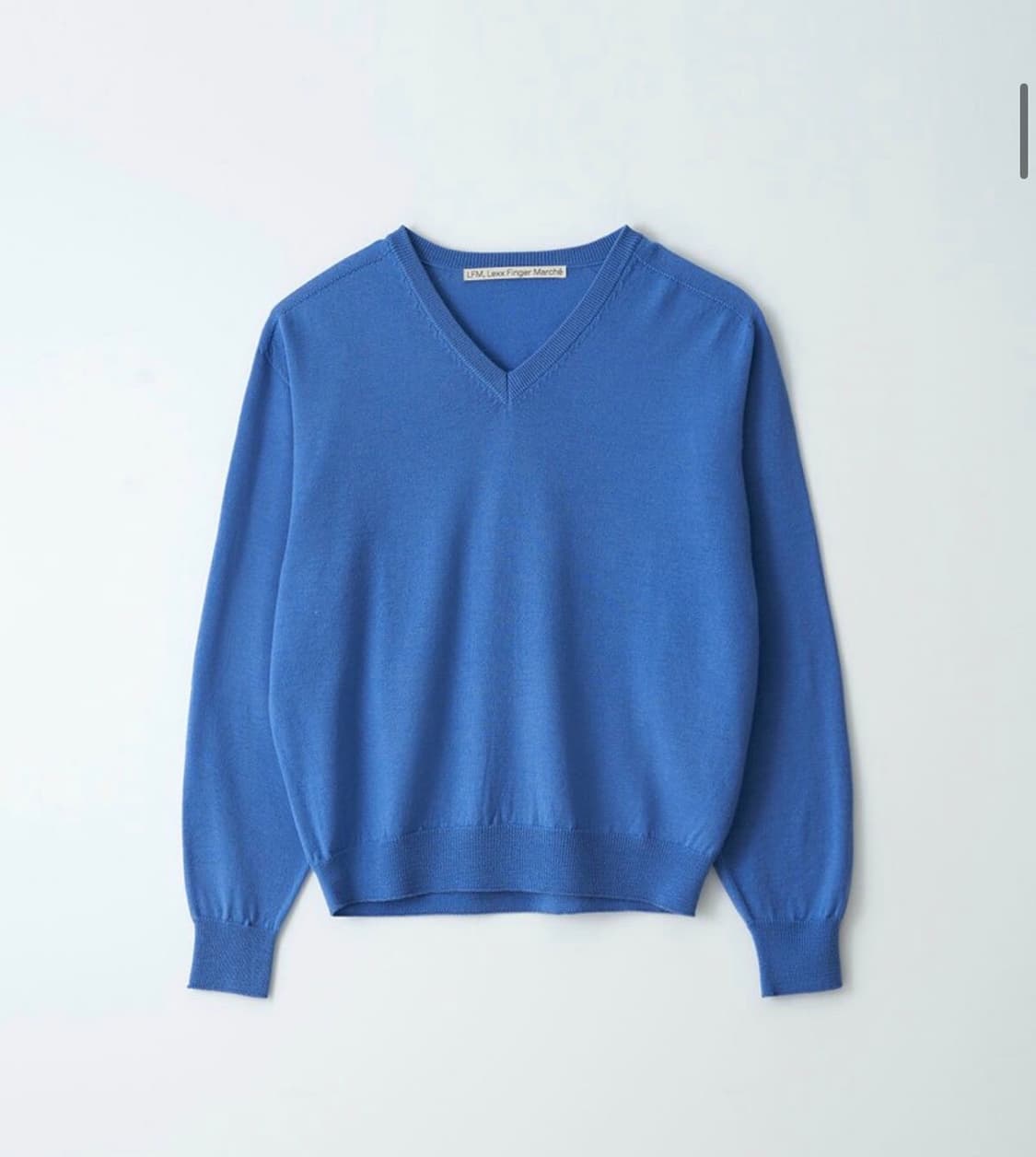 lfm 엘에프엠 v-neck knit sweater blue 상품이미지3