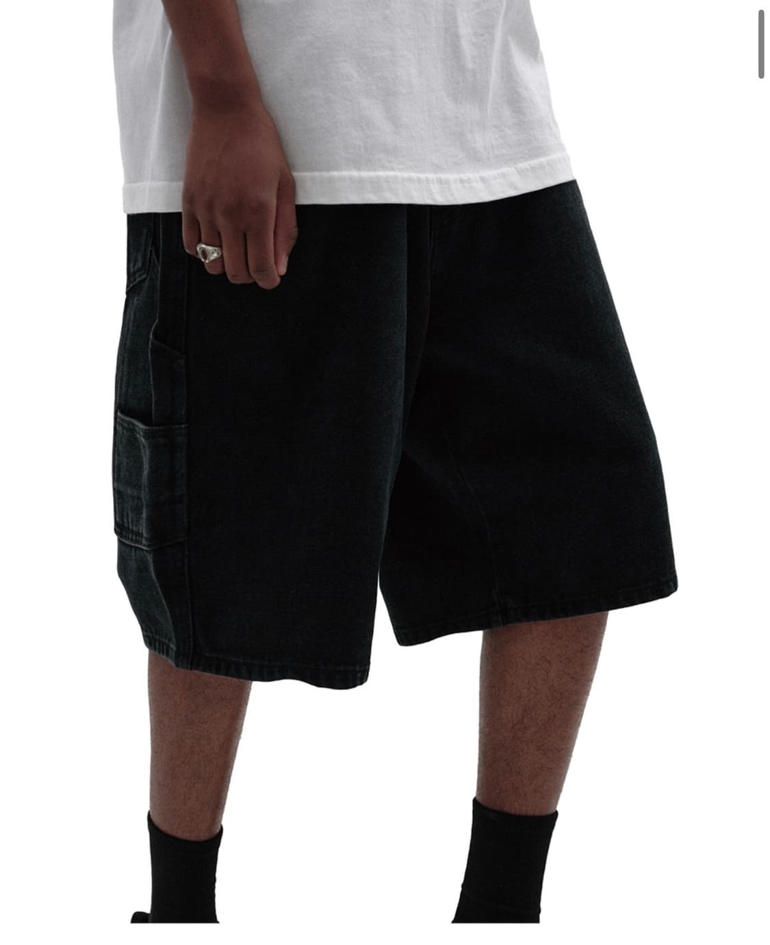 (새상품) 스웨이드 - CARPENTER DENIM SHORTS 상품이미지5