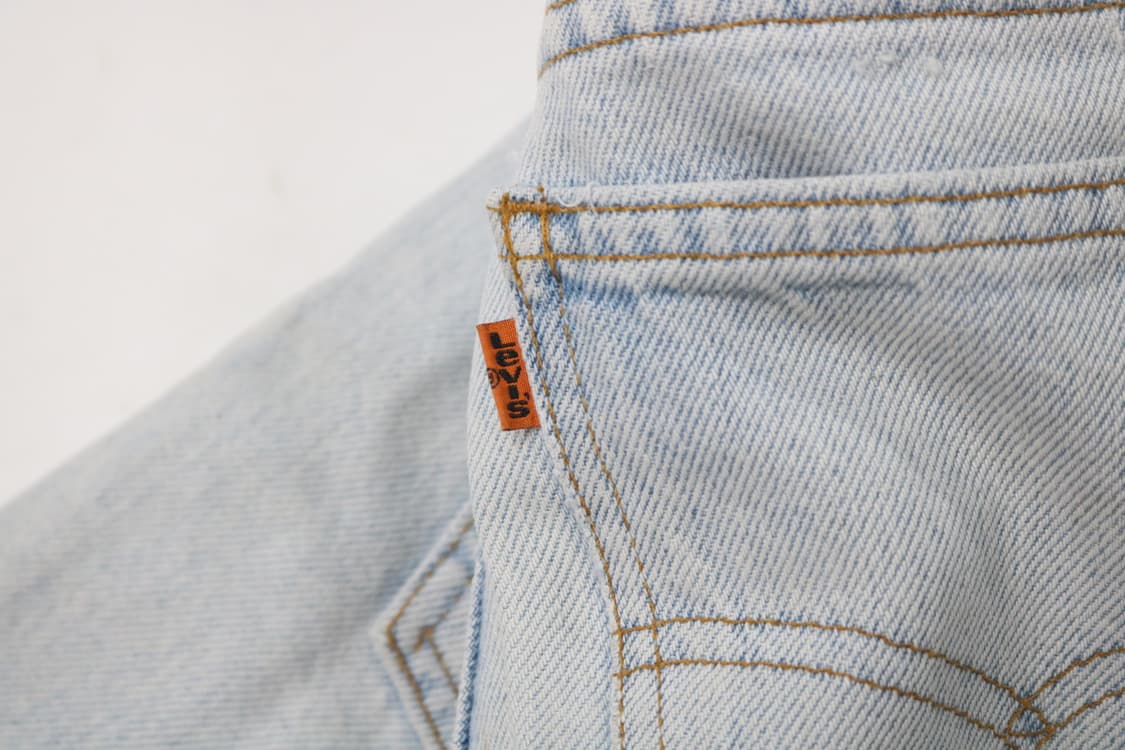 리바이스 빈티지 550 오렌지탭 커스텀 데님 쇼츠 (W32) 상품이미지4