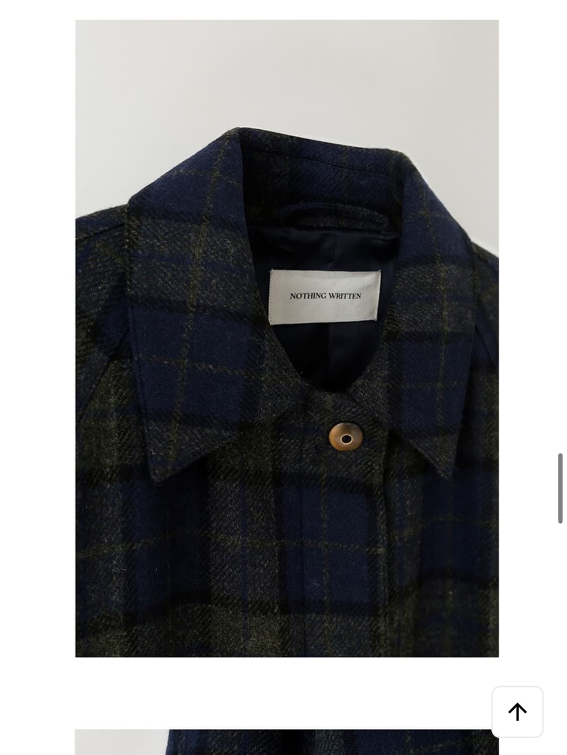 낫띵리튼 Charlie check balmacaan coat 상품이미지4