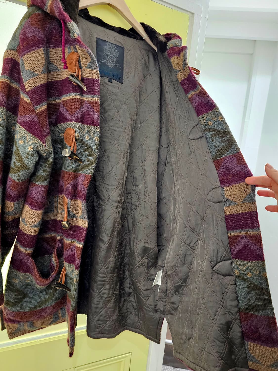 varorav 모헤어st 에스닉 울 떡볶이 아우터 상품이미지8